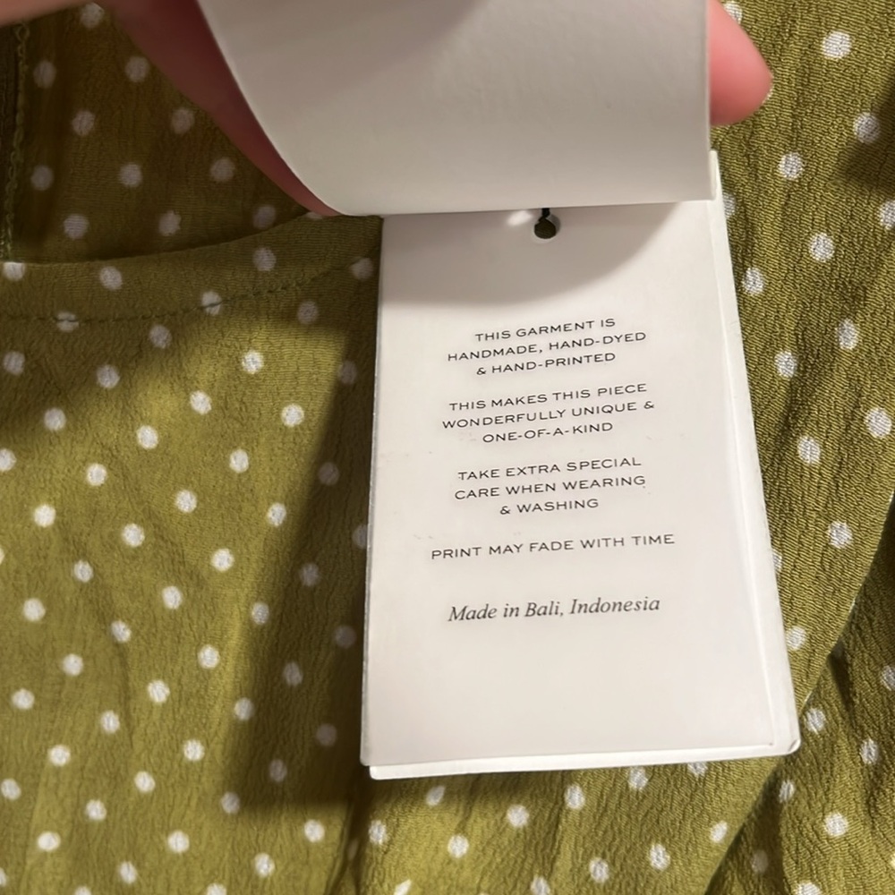 Faithfull the Brand Sophia Mini Dress Belmont Dot Print Dress US Size 4/Small - Picture 5 of 11